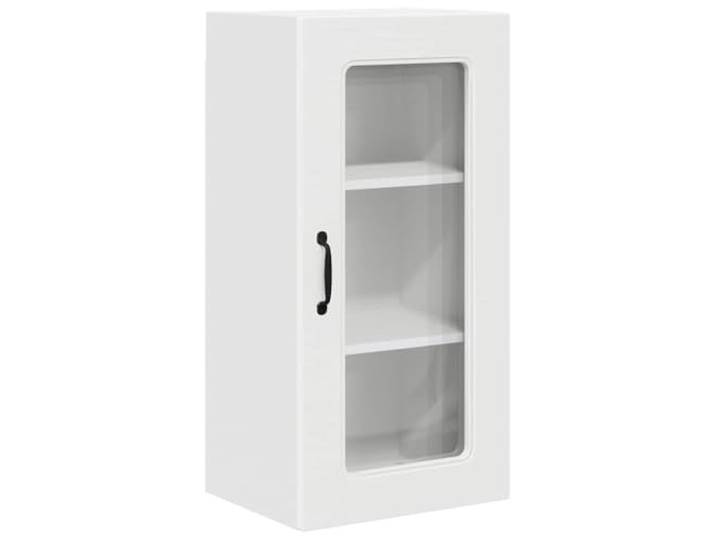 HKTMGDNG Küchen-Wandschrank Kalmar Weiß 40 x 31 x 80 cm Holzwerkstoff Kompakter Hängeschrank für die Küche bietet großzügigen Stauraum für Geschirr und Töpfe bei eleganter Optik.