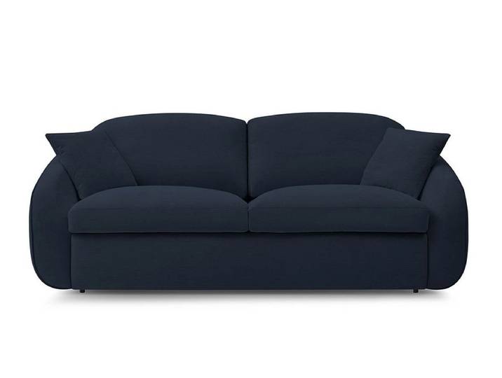 3er Sofa BOBOCHIC CEZANNE Stoff dunkelblau