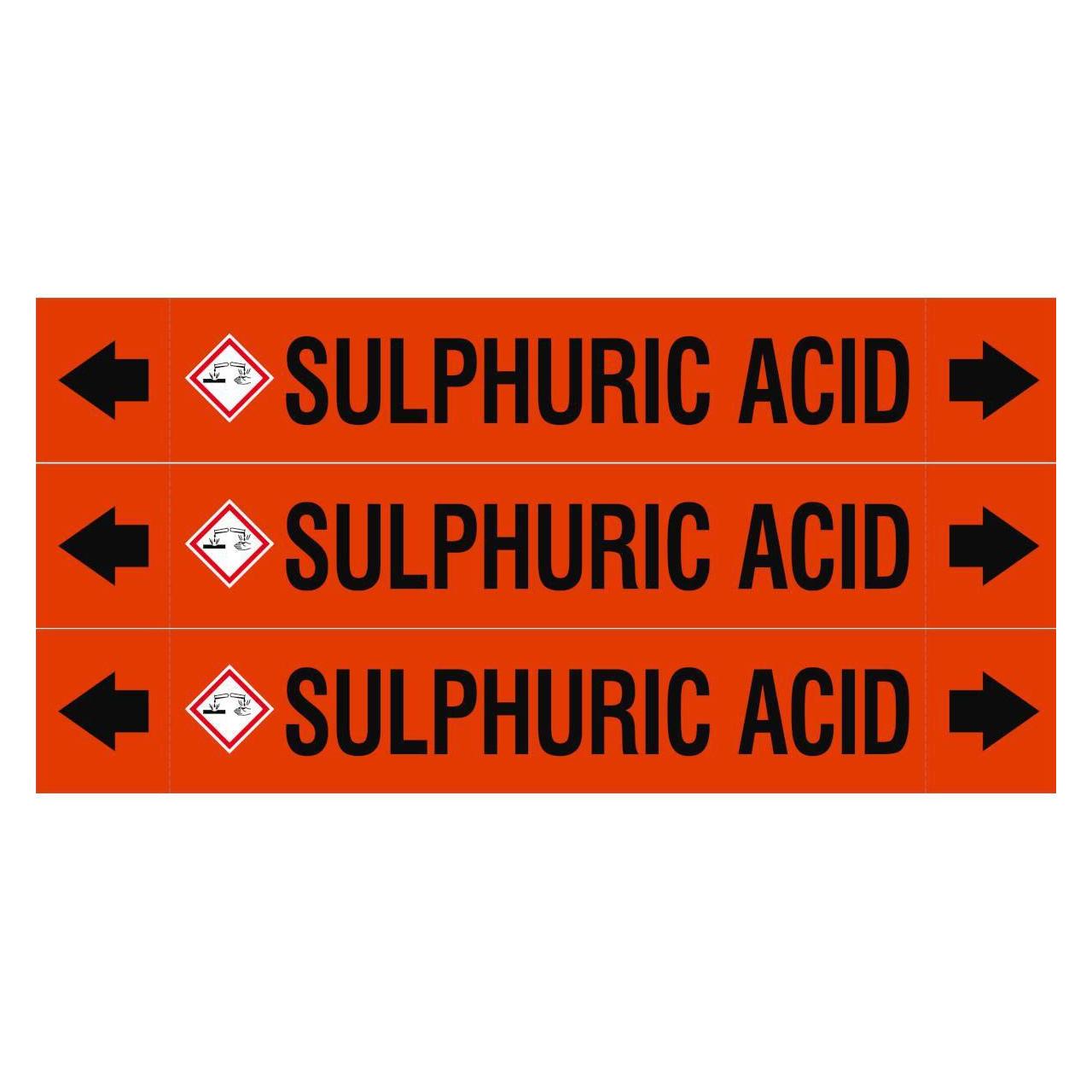 Brady ASME - Rohrmarkierer - Sulphuric Acid (ASMEPM-37X230MM-SULPHURIC ACID)