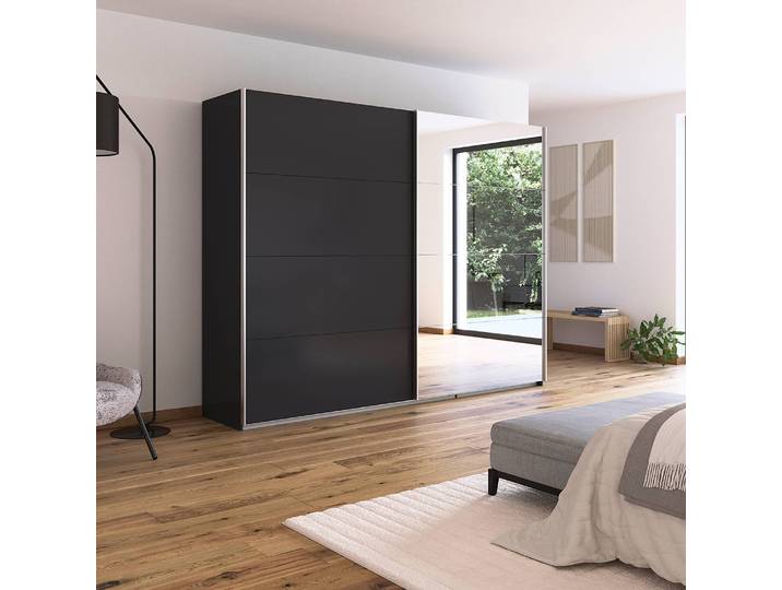 Armoire - Miroir 271cm Gris/Gris métallisé