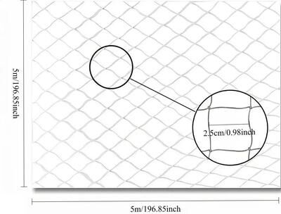 Inspired Finds Transparent Cat Safety Net Balcony & Stair Protective Barrier To Prevent Pet Falls And Escapes 16.40x16.40 Ft