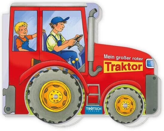 Trötsch Verlag GmbH & Co. KG - Trötsch Pappenbuch Räderbuch Mein großer roter Traktor: Spielbuch Räderbuch Beschäftigungsbuch - Preis vom 09.10.2026 07:28:09 h
