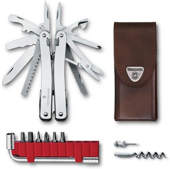 Victorinox Swiss Tool Spirit X Plus with Leather Pouch