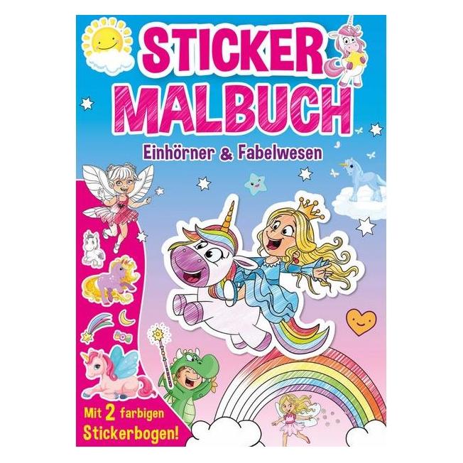 Media Sticker & Malbuch Einhörner & Fabelwesen (8280)