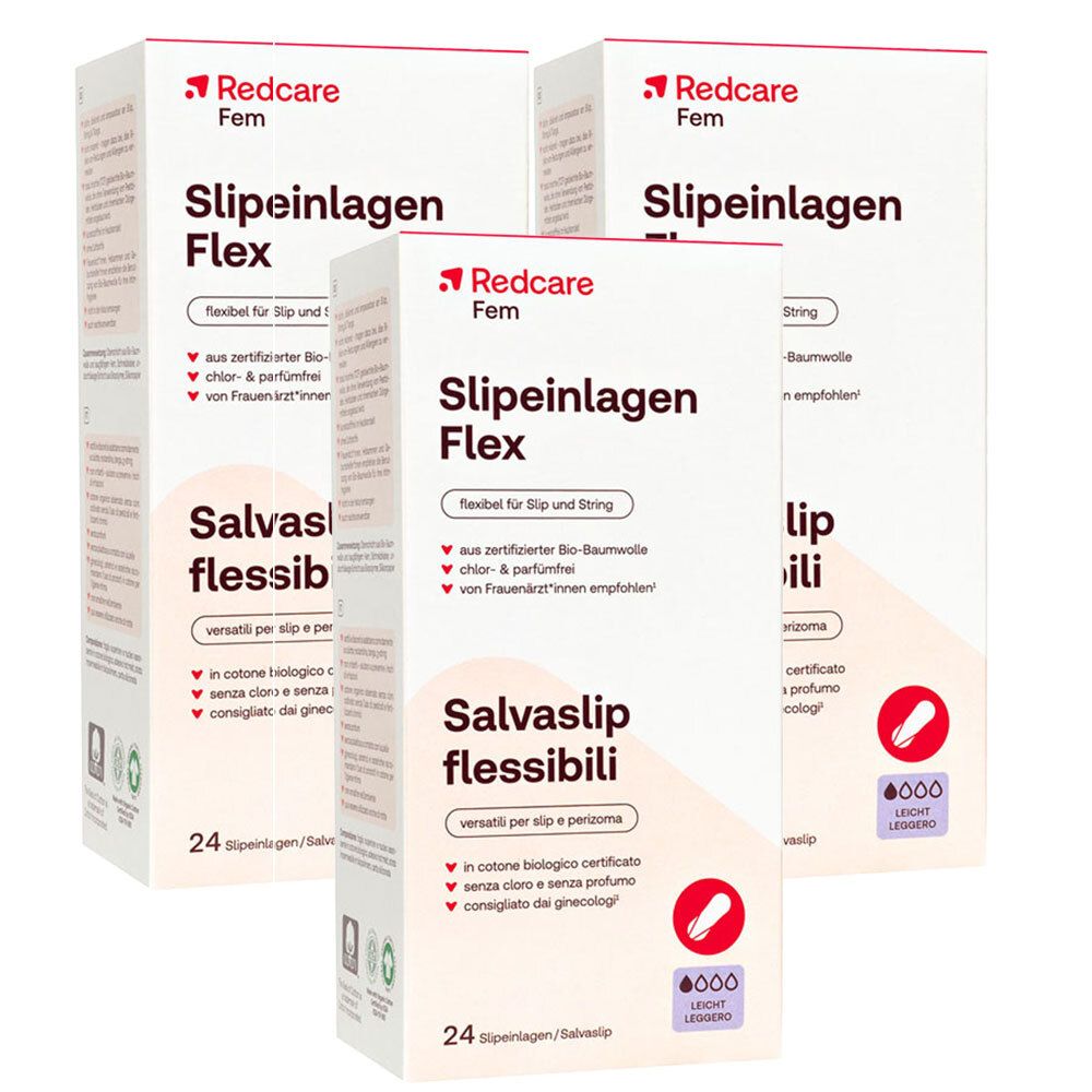 Redcare Slipeinlagen Flex Dreierpack 3x24 St Binden