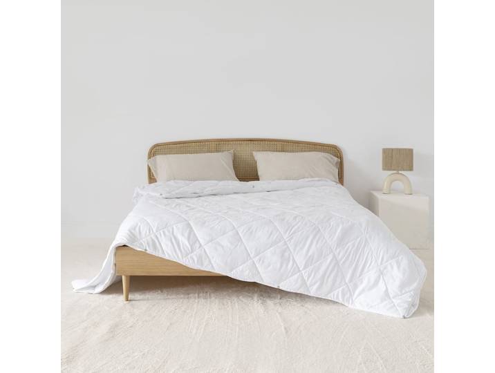 Couette toutes saisons 120 + 250 gr 100% microfibre blanc 220x220 cm