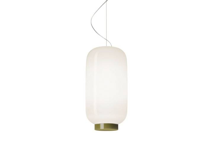 Foscarini Pendelleuchte Chouchin, LED, handgefertigter Glasschir