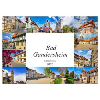 Bad Gandersheim Impressionen (Wandkalender 2026 DIN A2 quer), CALVENDO Monatskalender