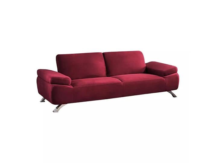 Vente-unique - Sofa 3Sitzer Microfaser POLKA, One Size, Rot