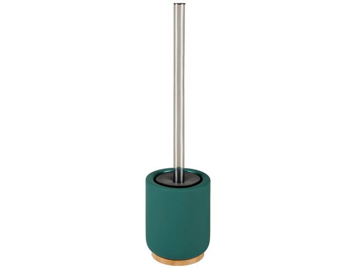 Sadena Wc-Bürstengarnitur, Dunkelgrün, Metall, 10.2x40x10.2 cm, Bürstenkopf austauschbar, Badezimmer, WC Ausstattung, WC-Bürsten
