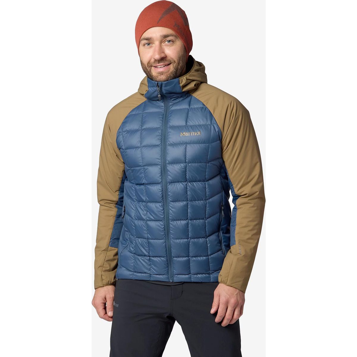 Marmot Gridlite Down Hoody thunderhead/rustic khaki (42996) S M17027-42996-S
