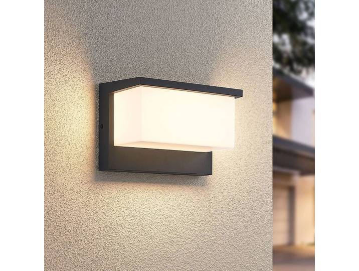 Trio Lighting LED Aussenwandleuchte Nestos, schwarz, Aluminium, Modern, LED Wandleuchte außen