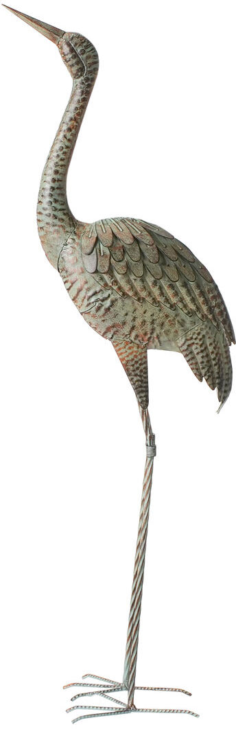 Lark Manor Animals Water Resistant Iron Garden Statue Brown 106cm H X 30cm W X 21cm D