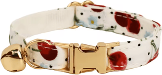 Inspire Picks Bella Bow Personalized Cat Collar With Adjustable Safety Buckle bow Tie Collar(05) l For Neck 20 32cm