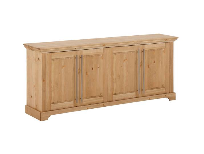 Kommode GOODPRODUCT Melissa, Sideboard , beige (natur), B:171cm H:70cm T:39cm, Massivholz, Sideboards, Kommode, aus massiver Kiefer, FSC zertifiziert, 4-türig, Breite 171 cm