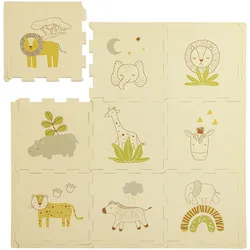 Hakuna Matte Puzzlematte Safari Tiere, mehrfarbig