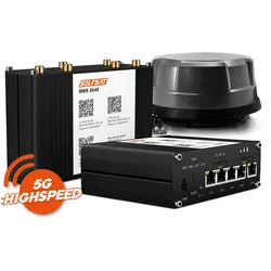 SELFSAT MWR 5540 eSIM 5G Cat 12 WLAN Router bis 2,6 Gbps inkl. Panorama Antenne schwarz