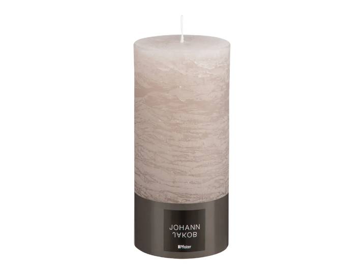 Zylinderkerze Adagio, Johann Jakob, taupe, Wachs