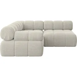 ECKSOFA modulares Sofa Mende-L1 - 190x190x70 cm Creme Cord
