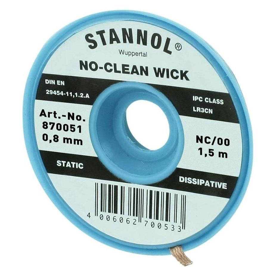 Stannol Entlötlitze NC-BB Entlötlitze 0.8 mm x 1.5m halogenfrei (870051)