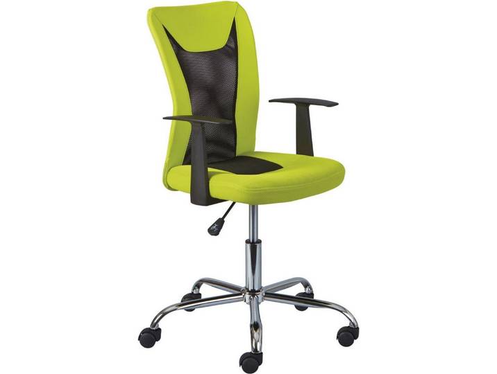Inter Link Drehstuhl Jugenddrehstuhl Drehstuhl DONNY Mesh Lime-Green mit Armlehnen