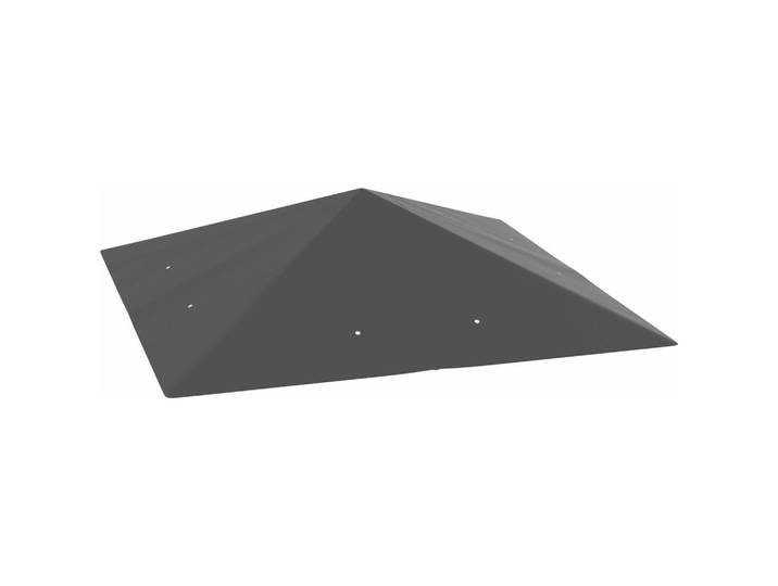 Outsunny Pavillon-Ersatzdach Oxfordstoff Grau, 298x1x298 cm, Sonnenschutz, Pavillons