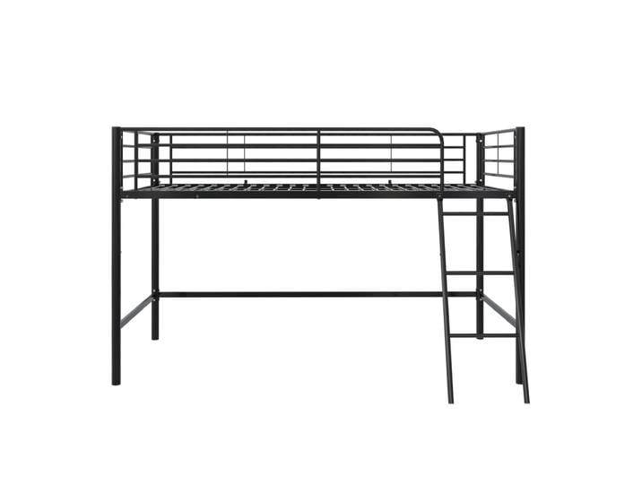 Hochbett JODIE Metall 207 x 130 x 129 cm Schwarz