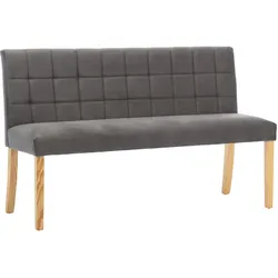 vidaXL Bank 140 cm Grau Samt