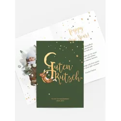 Neujahrskarten selbst gestalten mit Spruch und Fotos im Onlinedesigner bei Meine-Kartenmanufaktur.de