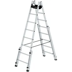 Günzburger Steigtechnik Sprossen-Stehleiter treppengängig 2x8 Sprossen