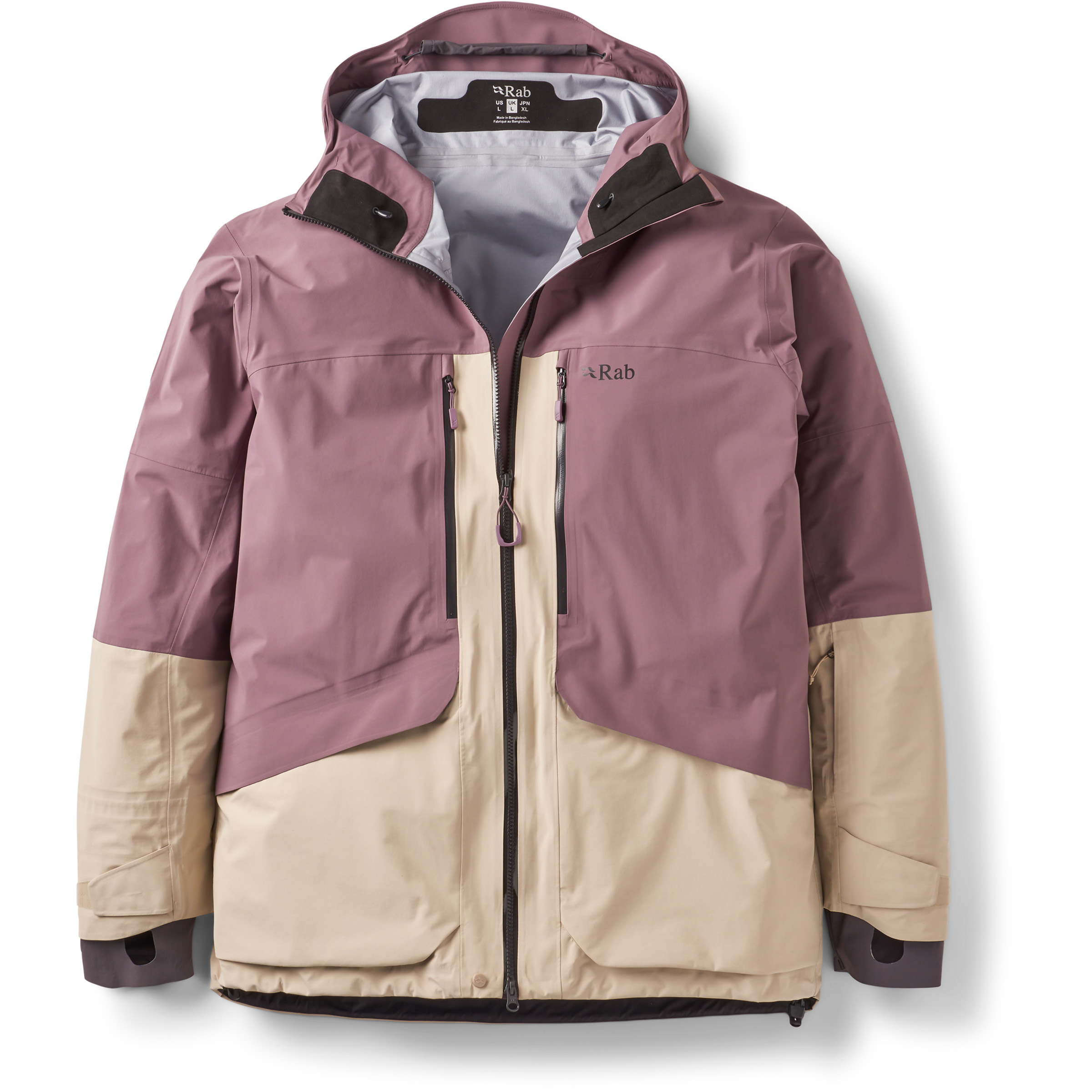 Rab Bigline Herren Regenjacke lila Größe L Trekking Winddicht Wasserabweisend
