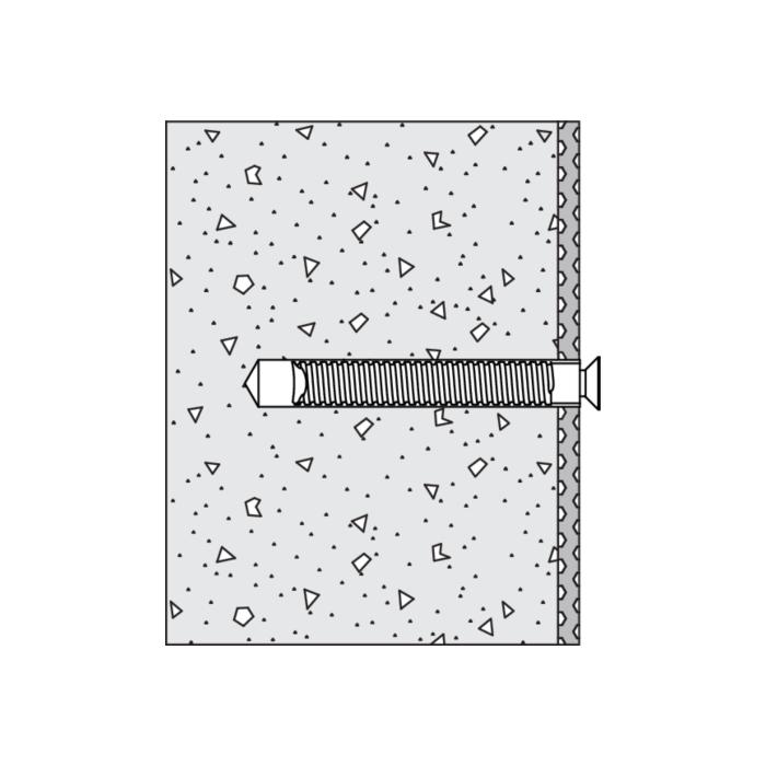 Hewi System 100 Befestigung BM17.4 Beton größer C20/C25 ETA-11/0493, für Stützklappgriffe
