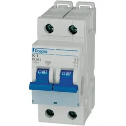 DOEPKE Leitungsschutzschalter UC K 1A 2p DLS 6I K1-2 10KA 400V 2TE 50Hz IP20