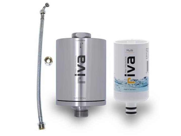 riva Multi Edelstahl Wasserfilter Set - Legionellen- und Bakterienfilter mit einer Porengröße von 0,1 µm - filtert effektiv Mikroorganismen