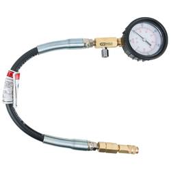 KS Tools 150.3661 Manometer mit Schlauch, 0-1000 psi, Ø 70 mm