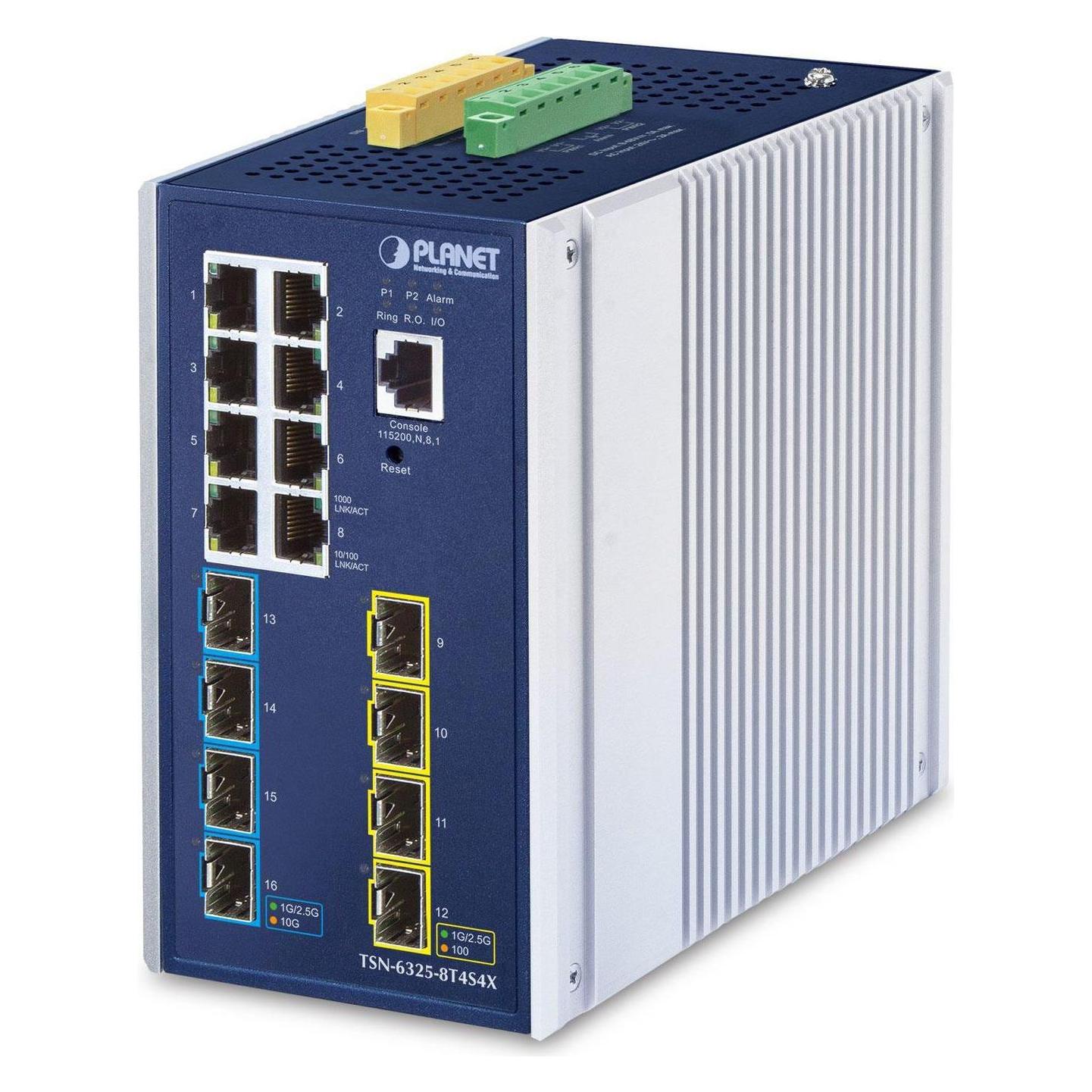 Planet IP30 DIN-rail Industrial L3 (8 Ports) (TSN-6325-8T4S4X)