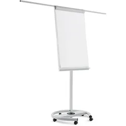 Magnetoplan Schreibfläche Flipchart Junior Plus Mobil - 68x95cm (BxH) auf Rollen magnethaftend - 68x95cm(BxH)-Lichtgrau