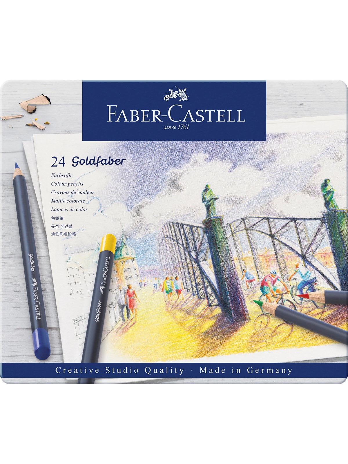 Faber-Castell Farbstift Goldfaber 24-Metalletui