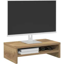 vidaXL Dorrener, Monitor Erhöhung, Braun
