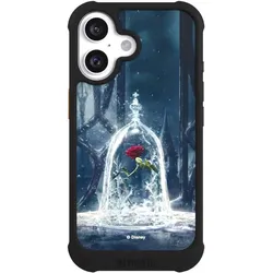 Nivocase Hülle für Apple iPhone 16 Stossfeste Handyhülle NIVOmax Case Schwarz Die Schöne und das Biest (Apple iPhone 16), Smartphone Hülle, Schwarz