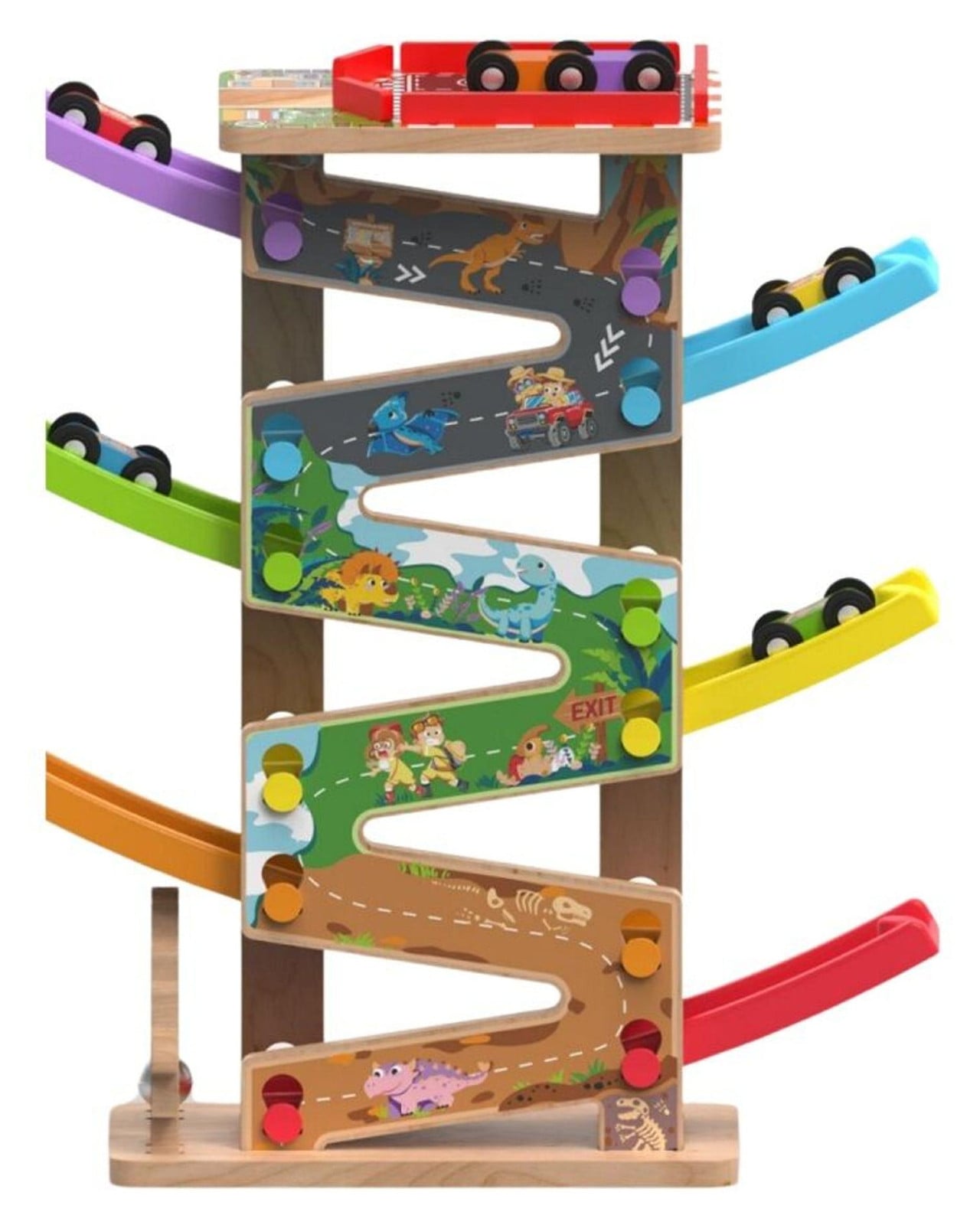 2Kids Toys Grote racebaan met 6 hellingbanen