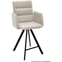 THEKENSTUHL drehbar (6er-Set) Diahann 52x109x60 Schwarz/Natur