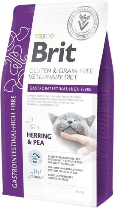 Brit Veterinário Gato Gastrointestinal Alto Teor de Fibras 5Kg