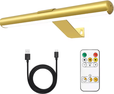 Inspire Picks 4000mAh Rechargeable LED Picture Light Wireless Art Display Wall Lamp With Remote Control 40cm 4000mah tricolor