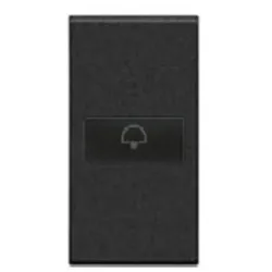 BTicino L4916D LivingLight Symbolwippe 1M Axial GLOCKE Anthrazit