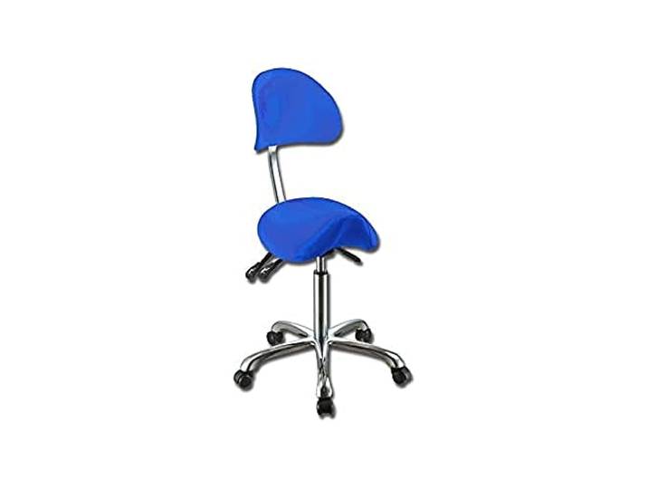 GiMa 45262 Hocker Ergo, mit Rückenlehne, Blau