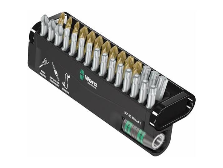 Wera 05057433001 assortiment, Bit-Check Wood 1, 30-delig, stuks