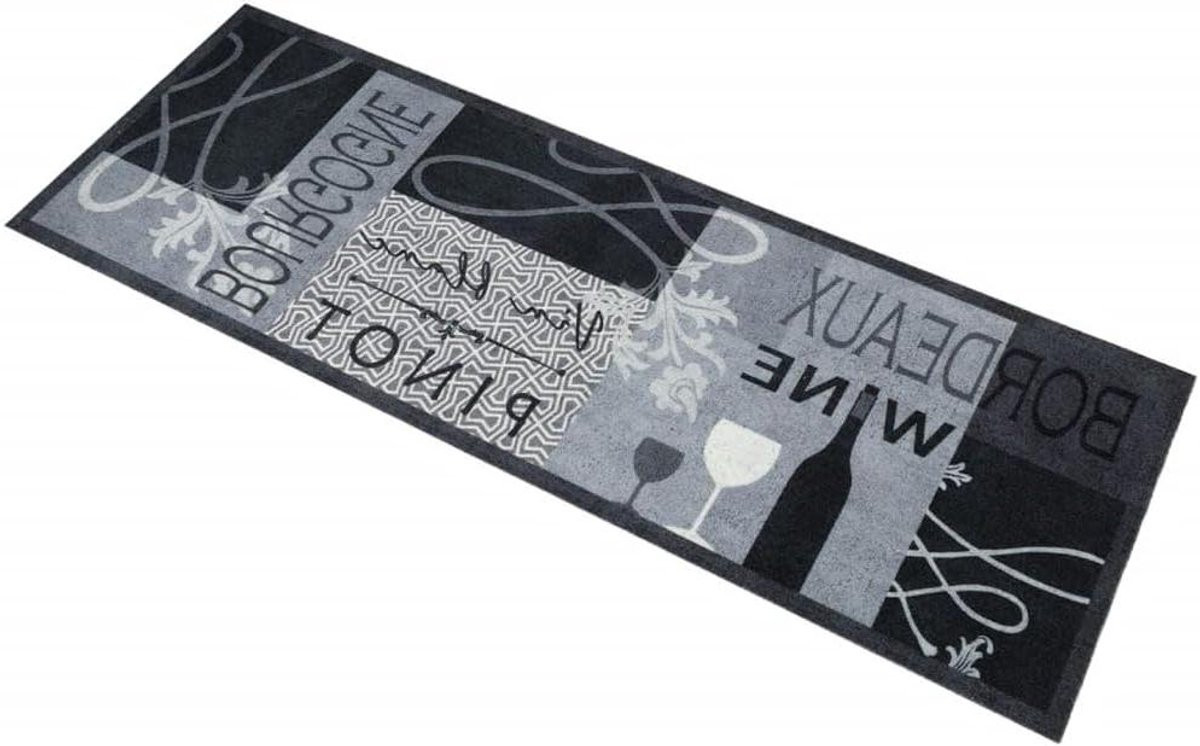 Keukentapijt Loper Wijngrijs - Machinewasbaar Zacht Vloerkleed - 60 x 180 cm