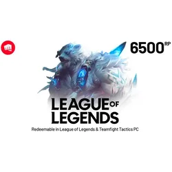 League of Legends 50 USD - 6500 Riot Points