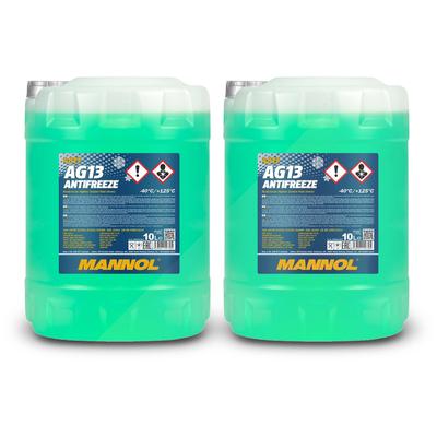 Mannol 2x 10 L Antifreeze AG13 (-40) Hightec Kühlerfrostschutzmittel [Hersteller-Nr. MN4013-10]